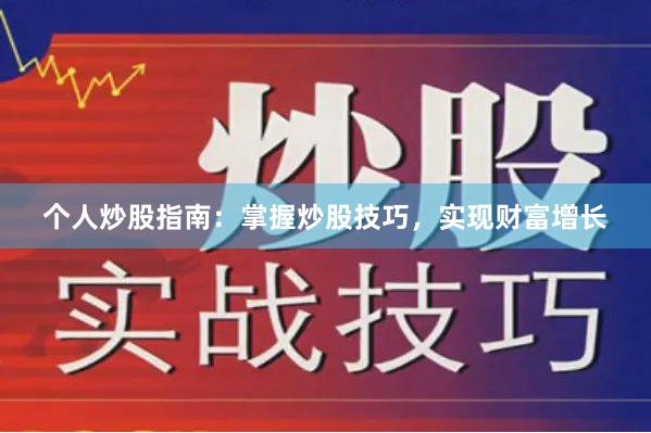 个人炒股指南：掌握炒股技巧，实现财富增长